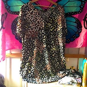 Christian siriano dress,, cheetah print,, 2X,, never worn,, fits comfortable